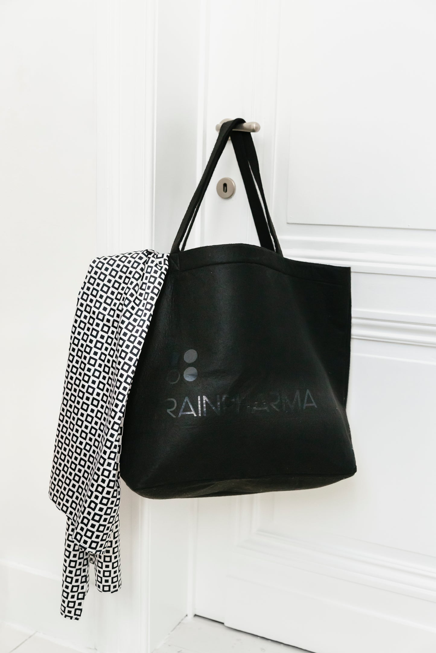 Black felt bag