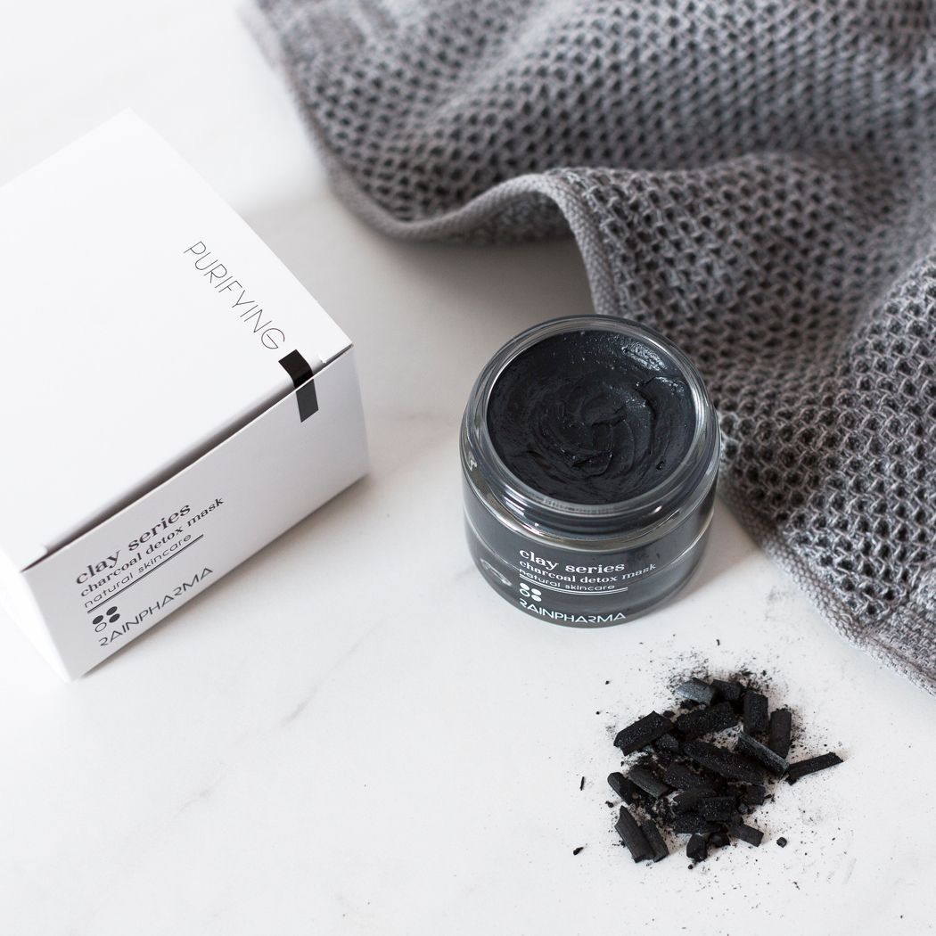 Clay series - charcoal detox mask